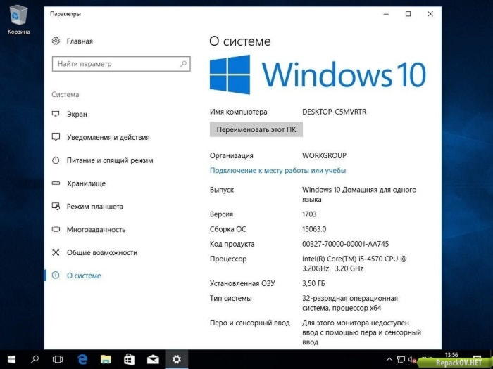 Переустановка китайской windows 10 на русском