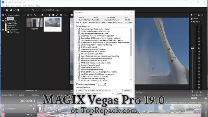 MAGIX Vegas Pro 19.0 Build 550